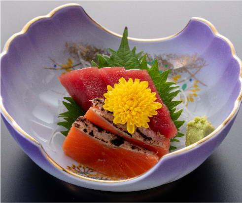 Two kinds of sashimi